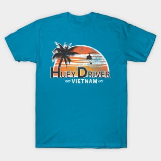 Huey Driver Vietnam (distressed) T-Shirt